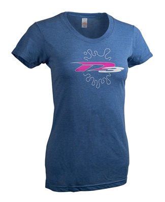 Ladies Crew Neck T - Lt Blue